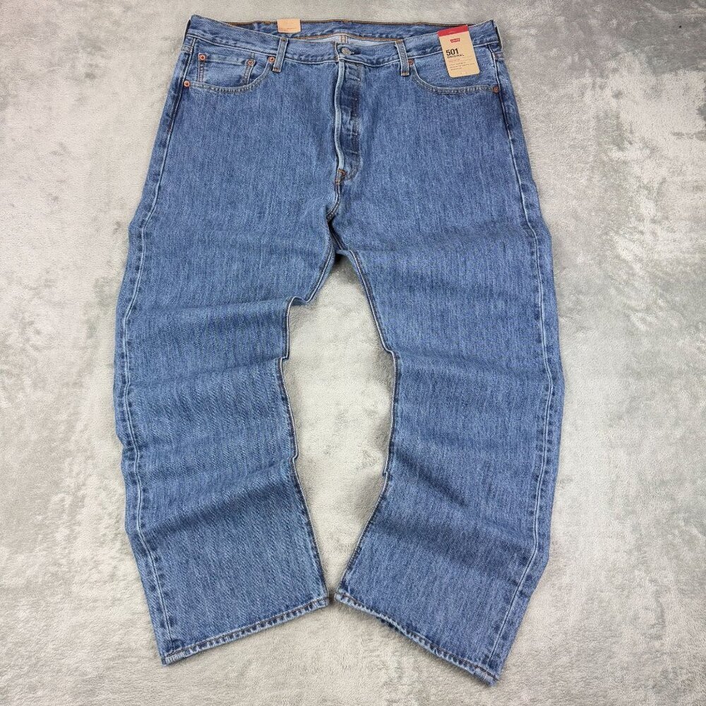 New LEVIS 501xx Original Mens Regular Straight Leg Button Fly Denim Jeans 40x30
